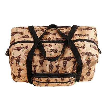 Eco Chic Recycled Cabin Holdall Bag Giraffes Beige (EC-DS52BG)
