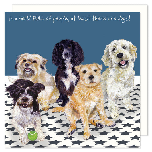 Funny Dogs Greeting Card