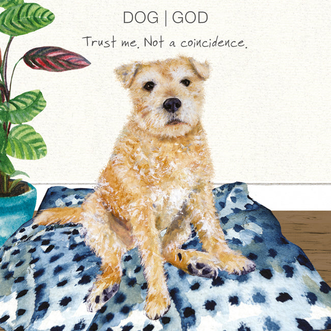 Terrier Rescue Dog Greeting Card