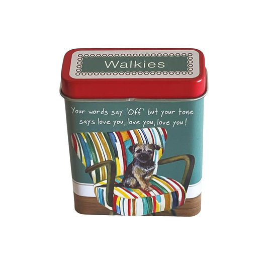 Border Terrier Walkies Treat Tin