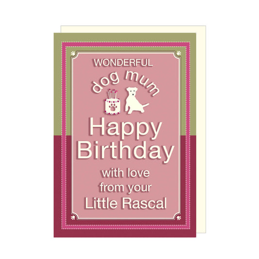 Wonderful Dog Mum Happy Birthday Card