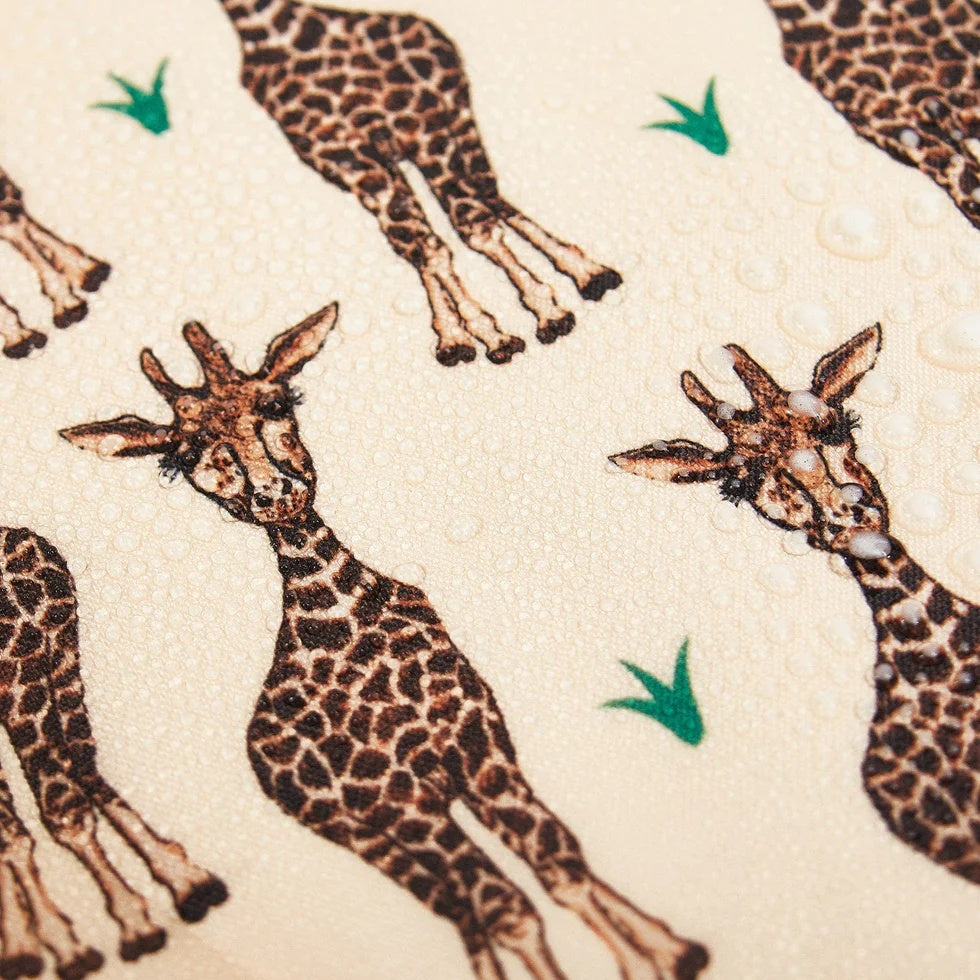 Eco Chic Recycled Cabin Holdall Bag Giraffes Beige (EC-DS52BG)
