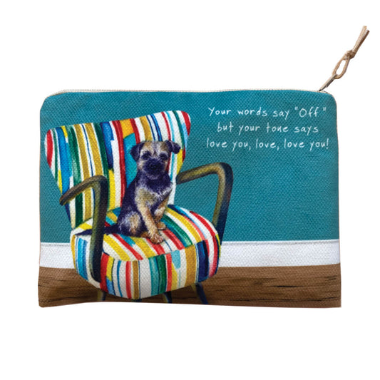Border Terrier Zip Purse