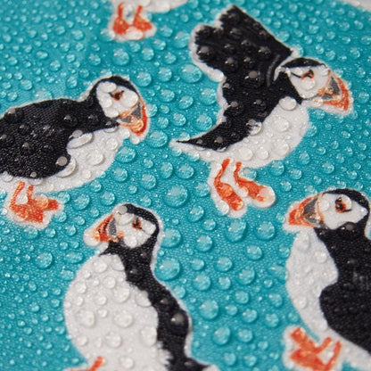 Eco Chic Foldable Reusable Shopping Bag Teal Puffin (EC-A29TL)