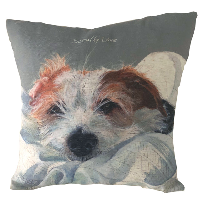 Wirehaired Jack Russell SQ Cushion