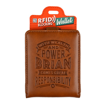 History & Heraldry Personalised RFID Wallet - Brian