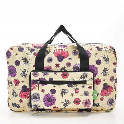 Eco Chic Recycled Cabin Approved 30 Litre Foldable Holdall (Bee 2 - Beige)
