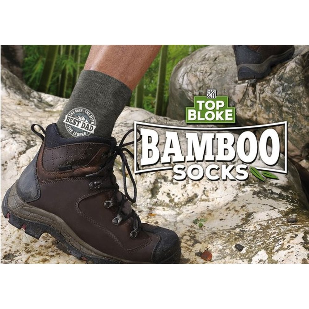 Top Bloke Mens Gift Socks for Him - A Natural Bamboo Treat for "Nicholas"