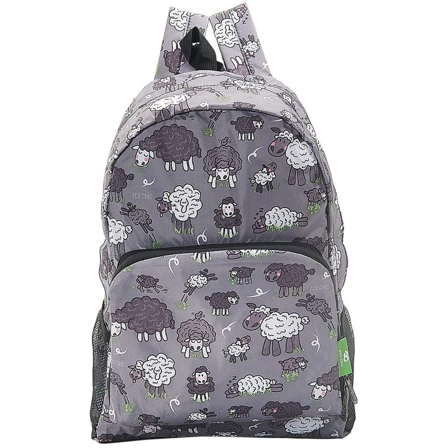 Eco Chic Lightweight Foldable Backpack (Sheep Grey)