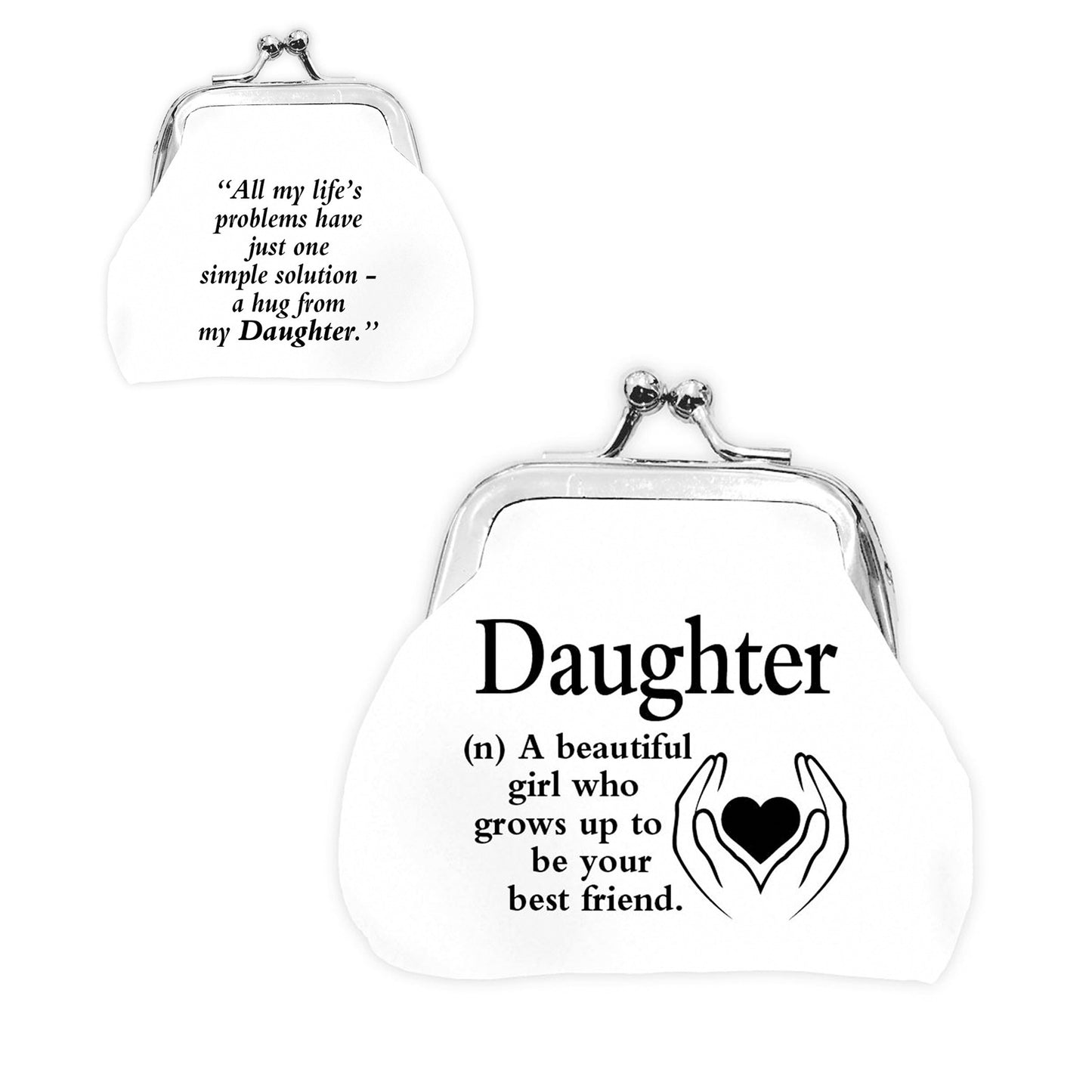 Urban Words Mini Clip Purse "Daughter" with urban Meaning
