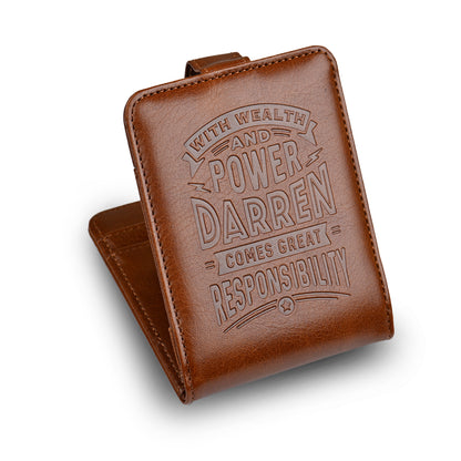History & Heraldry Personalised RFID Wallet - Darren