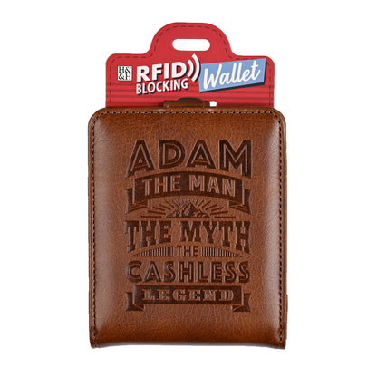 History & Heraldry Personalised RFID Wallet - Adam