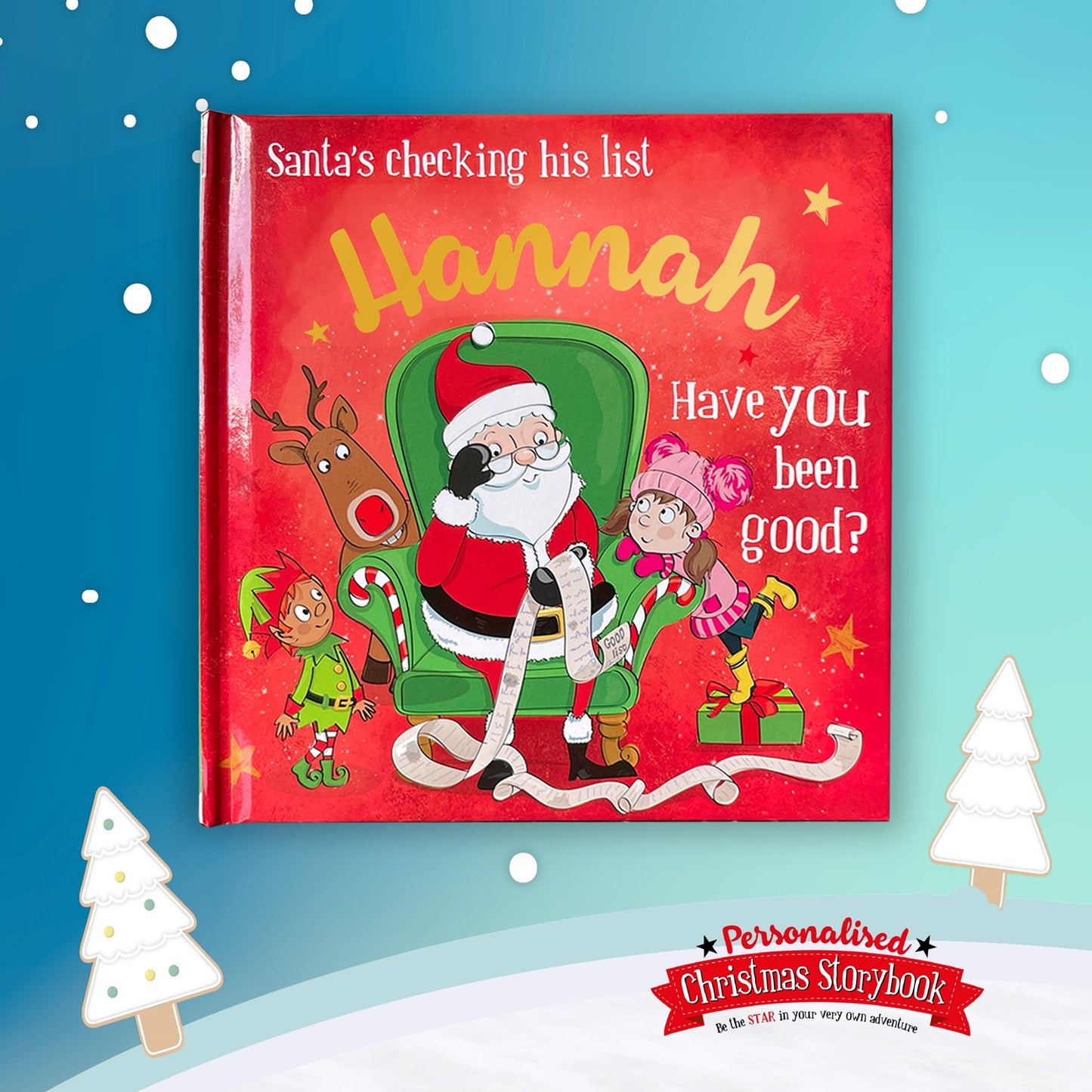 Childrens Xmas Storybook / colouring book   - Hannah