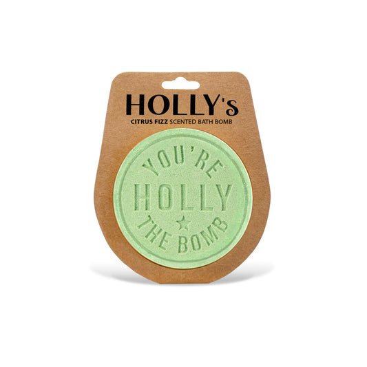 H&H Personalised Scented Bath Bombs - Holly