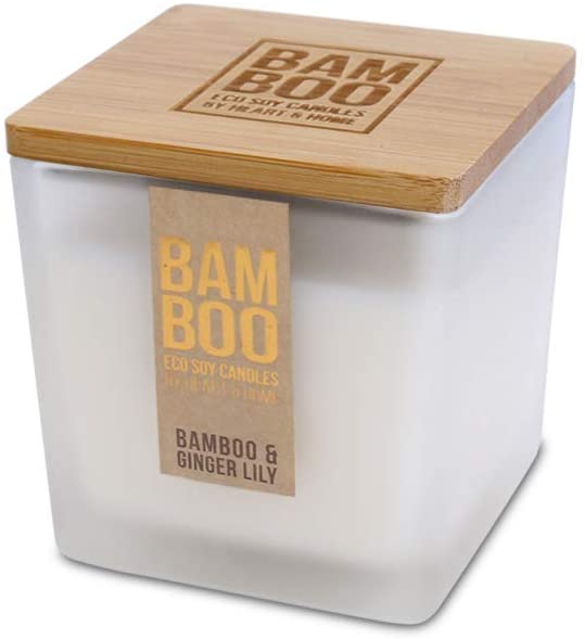 210g Jar Candle - Bamboo and Ginger Lily Fragrance From Bamboo Range by Heart and Home