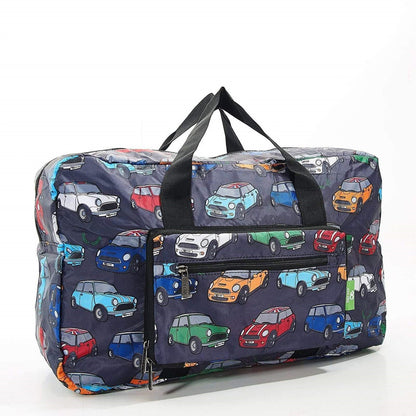 Eco Chic Recycled Cabin Approved 30 Litre Foldable Holdall (Mini Car - Grey)