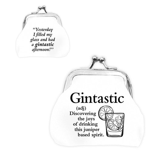 Urban Words Mini Clip Purse "Gintastic" with urban Meaning