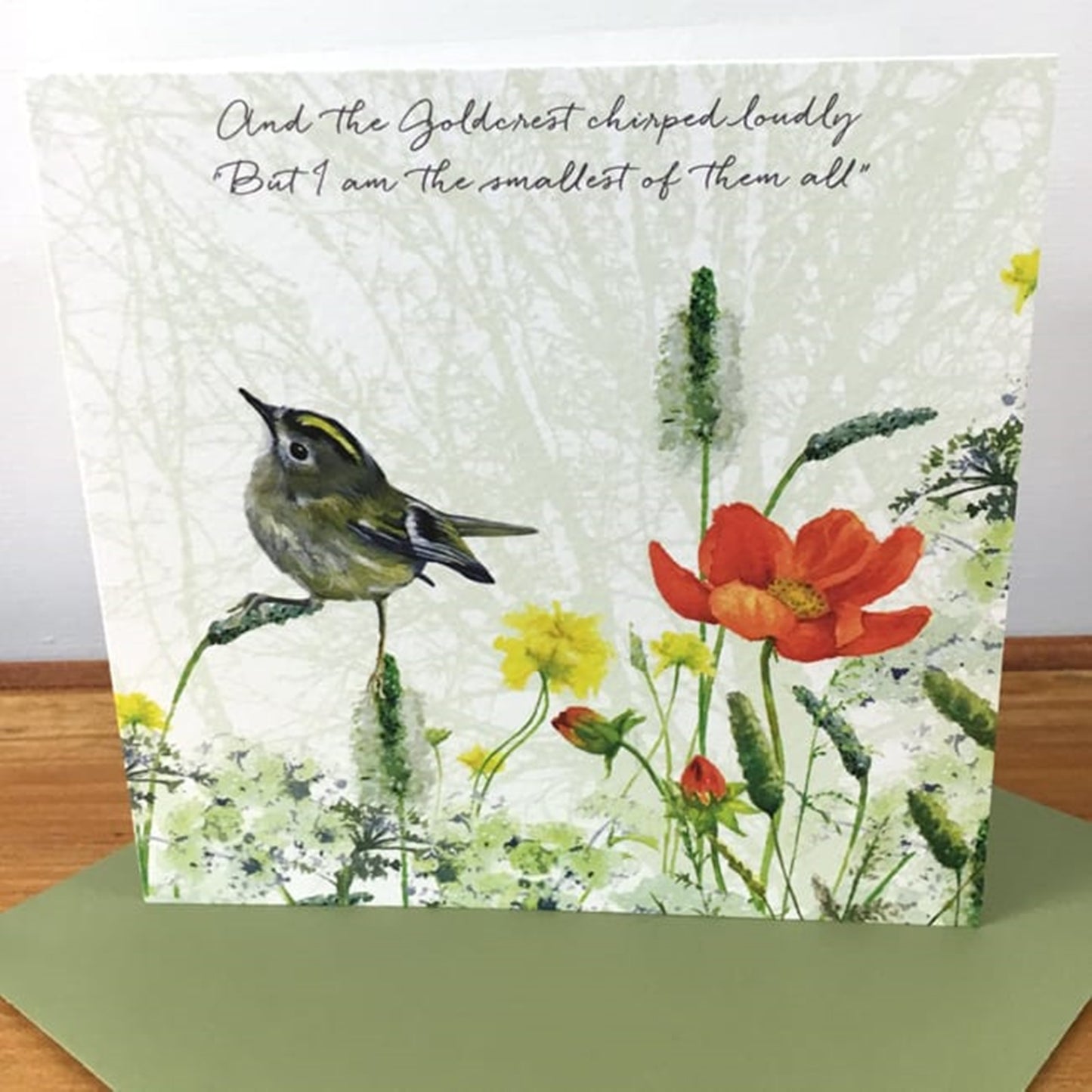 Goldcrest Greeting Card