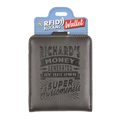 History & Heraldry Personalised RFID Wallet - Richard