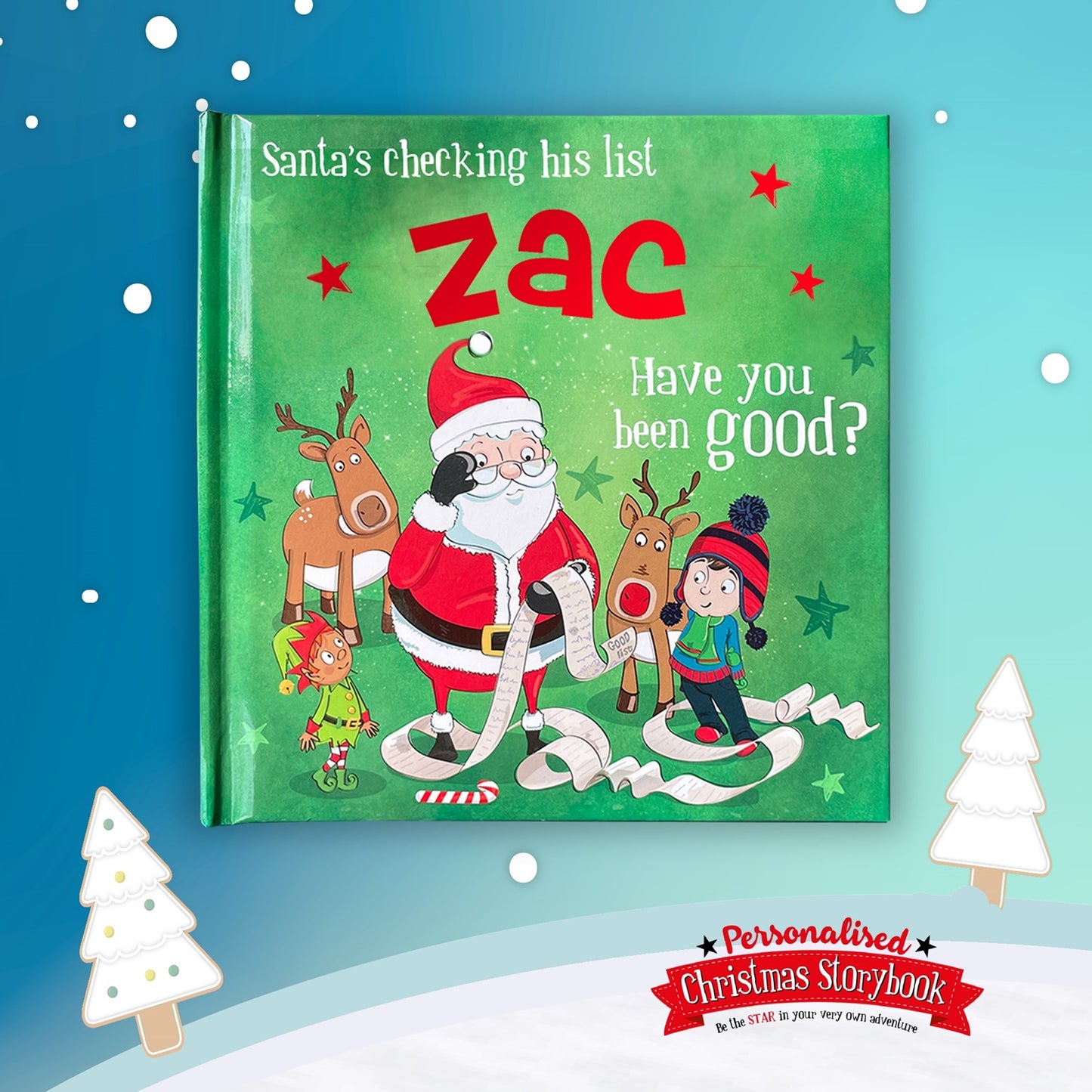 Childrens Xmas Storybook / colouring book   - Zac