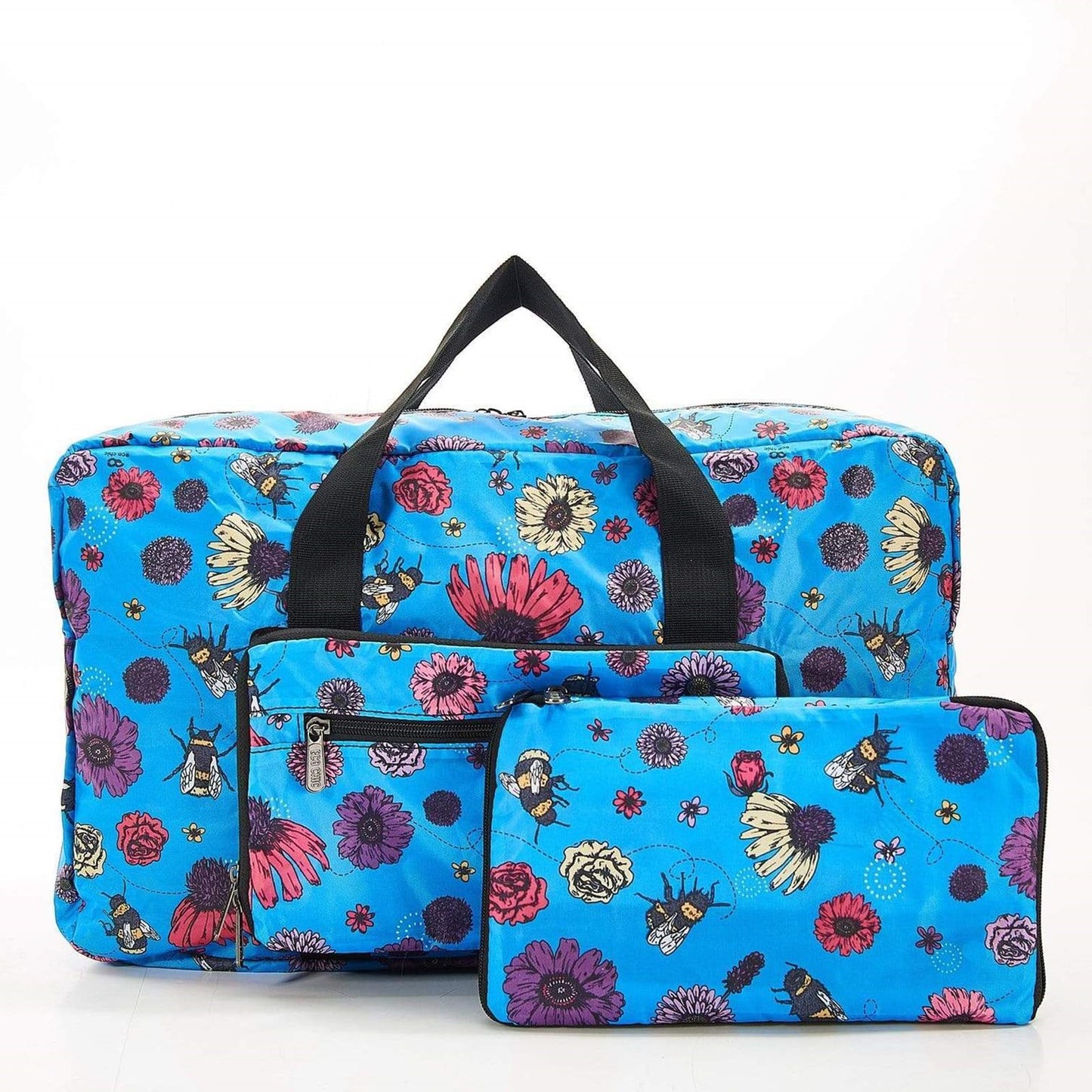 Eco Chic Lightweight Foldable Holdall Bee 2 (Blue)