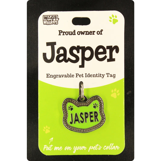 DESIRABLE GIFTS JASPER PERSONALISED WAGS & WHISKERS CAT PET TAG NAMES CAN NOT BE CHANGED