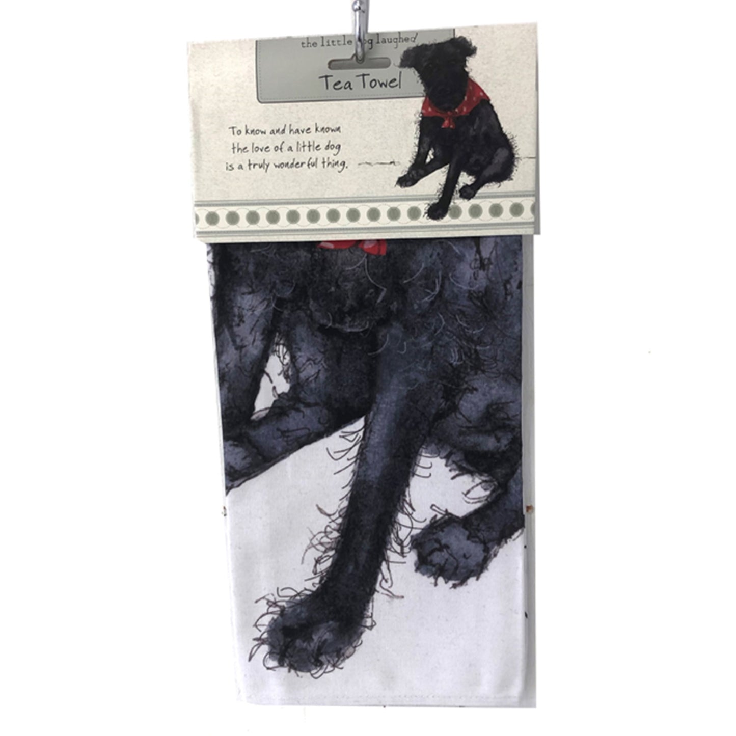 Patterdale Terrier Tea Towel - Little Dog