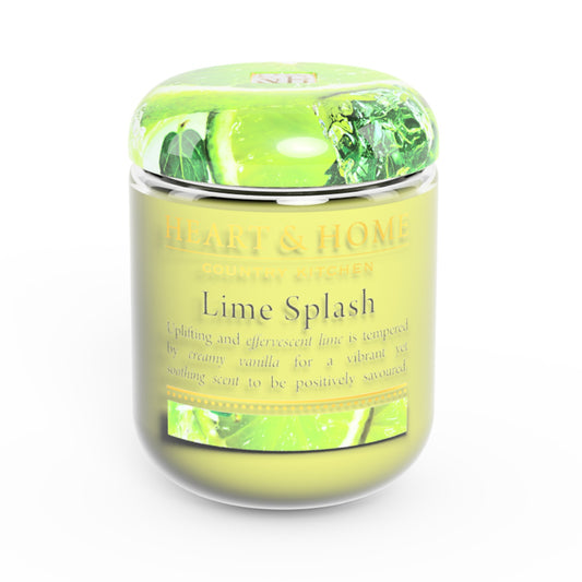 Heart & Home Small Lime Splash Soy Wax Candle