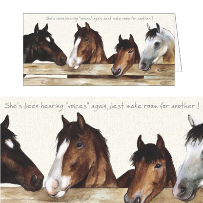 Horses Greeting Card – Make Room