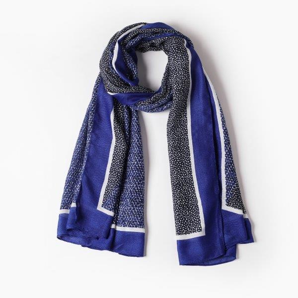Emma Blue/Simply Print Scarf Made From Recycled Bottles
