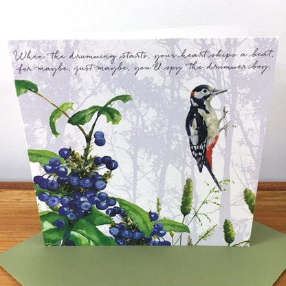 Great Spotted Woodpecker Greeting Card