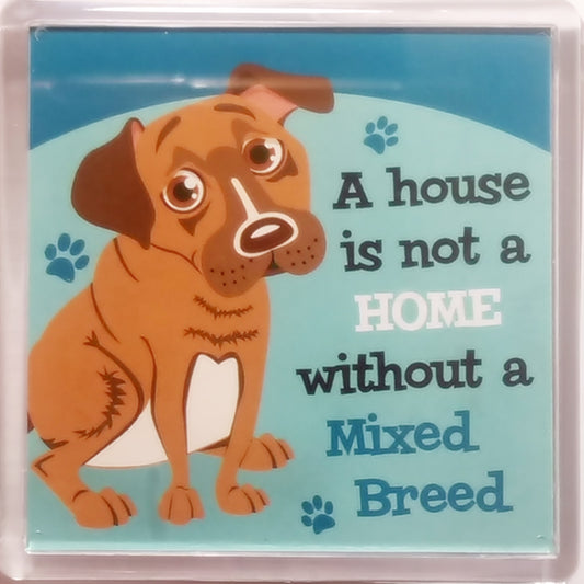 Wags & Whiskers Dog Magnet "Mixed Breed" by Paper Island