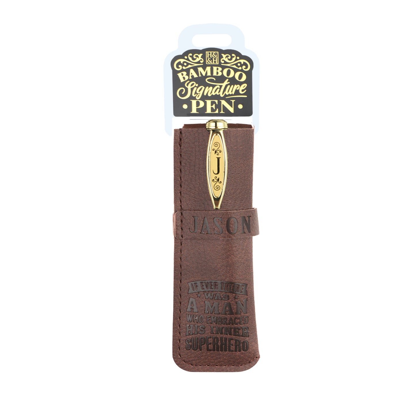 History & Heraldry Personalised Bamboo Signature Pens - Jason