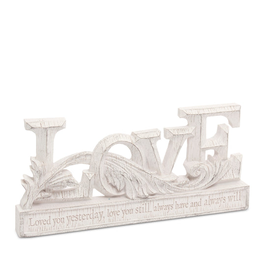 Heart and Home Resin Words "Love"
