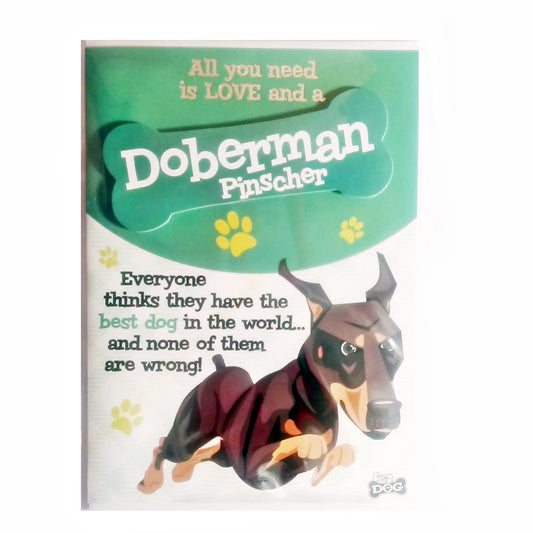 Wags & Whiskers Dog Greeting Card "Doberman Pinscher" by Paper Island