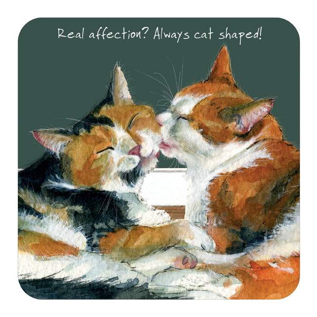 Tortoiseshell and Ginger Cats Coaster