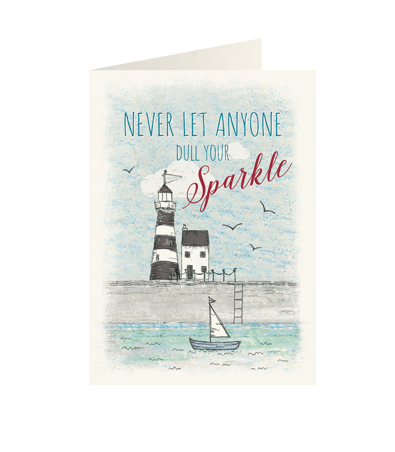 East Of India - Wonderland greeting card - Never let anyone dull your sparkle