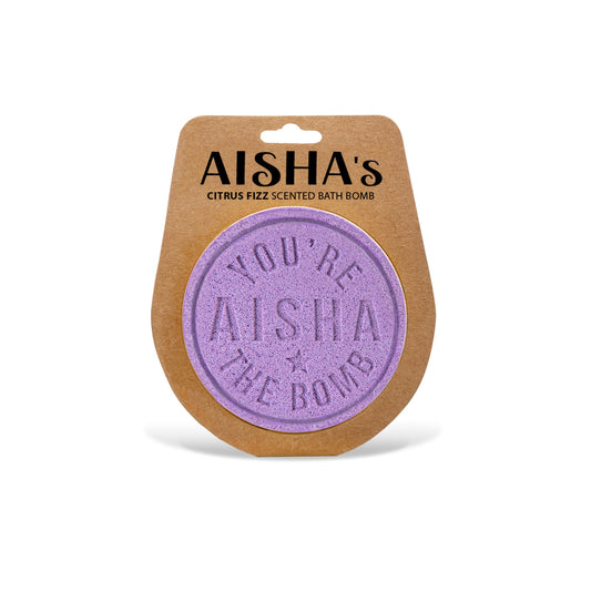 H&H Personalised Scented Bath Bombs - Aisha