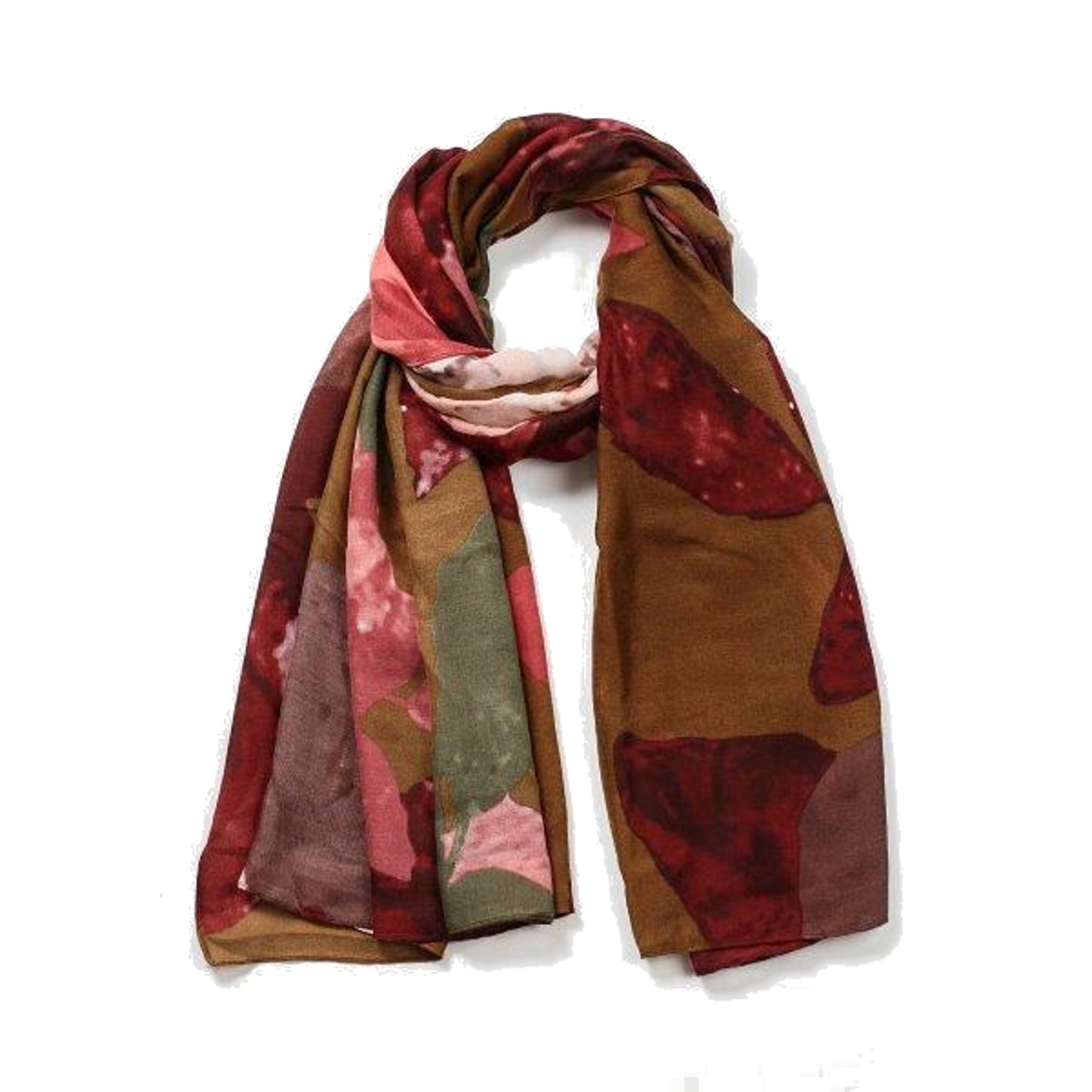 Beth Tan/Lush Flower Print Scarf Made From Recycled Bottles