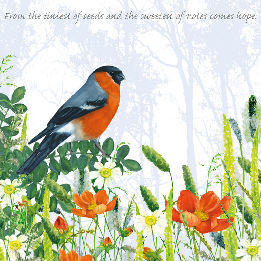 Bullfinch Greeting Card-Little Dog Laughed