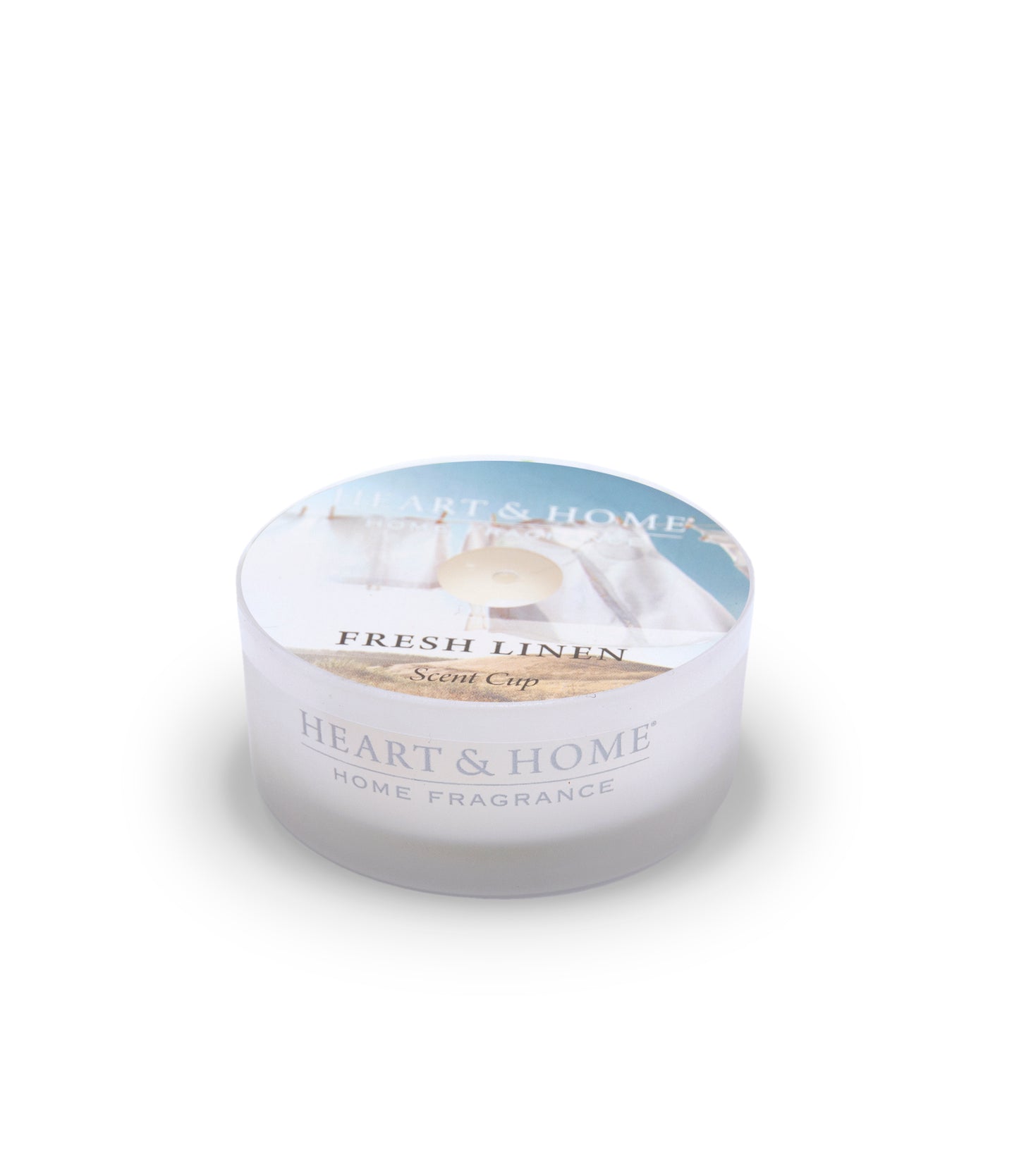 Heart & Home Fresh Linen Scented Soy Wax Scent Cup