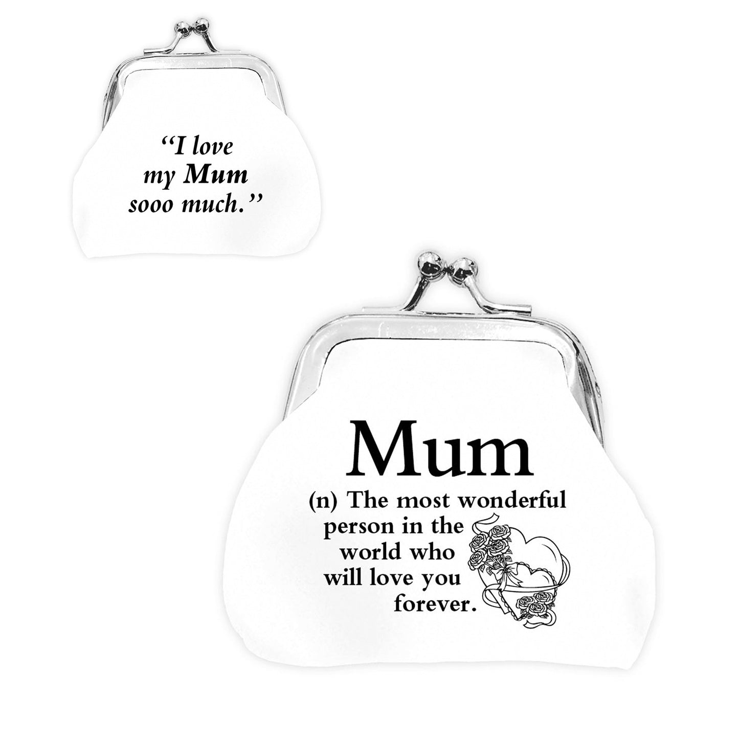 Urban Words Mini Clip Purse "Mum" with urban Meaning