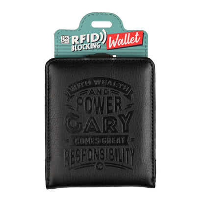 History & Heraldry Personalised RFID Wallet - Gary