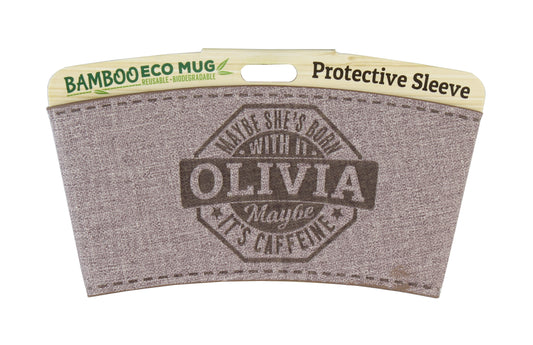 Eco Mug Heat Sleeve/Wrap "Olivia" By History & Heraldry