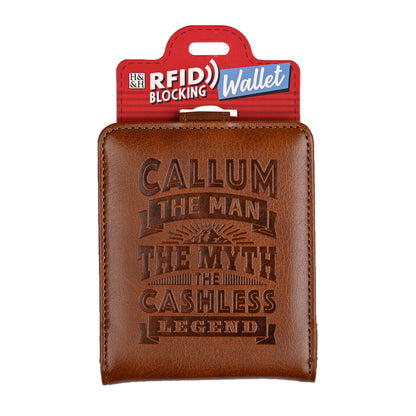 History & Heraldry Personalised RFID Wallet - Callum