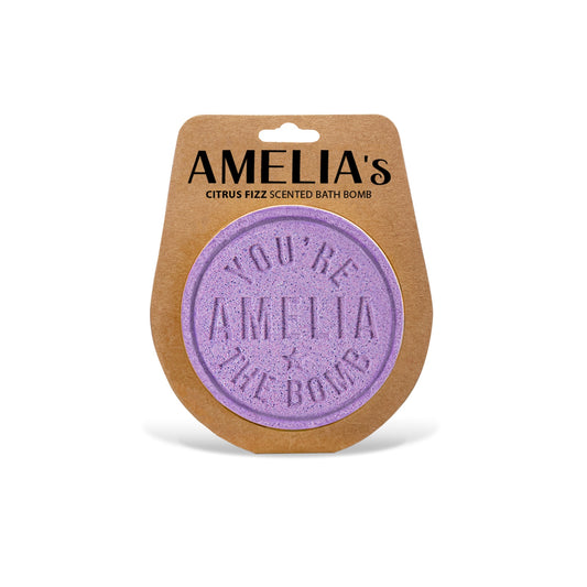 H&H Personalised Scented Bath Bombs - Amelia