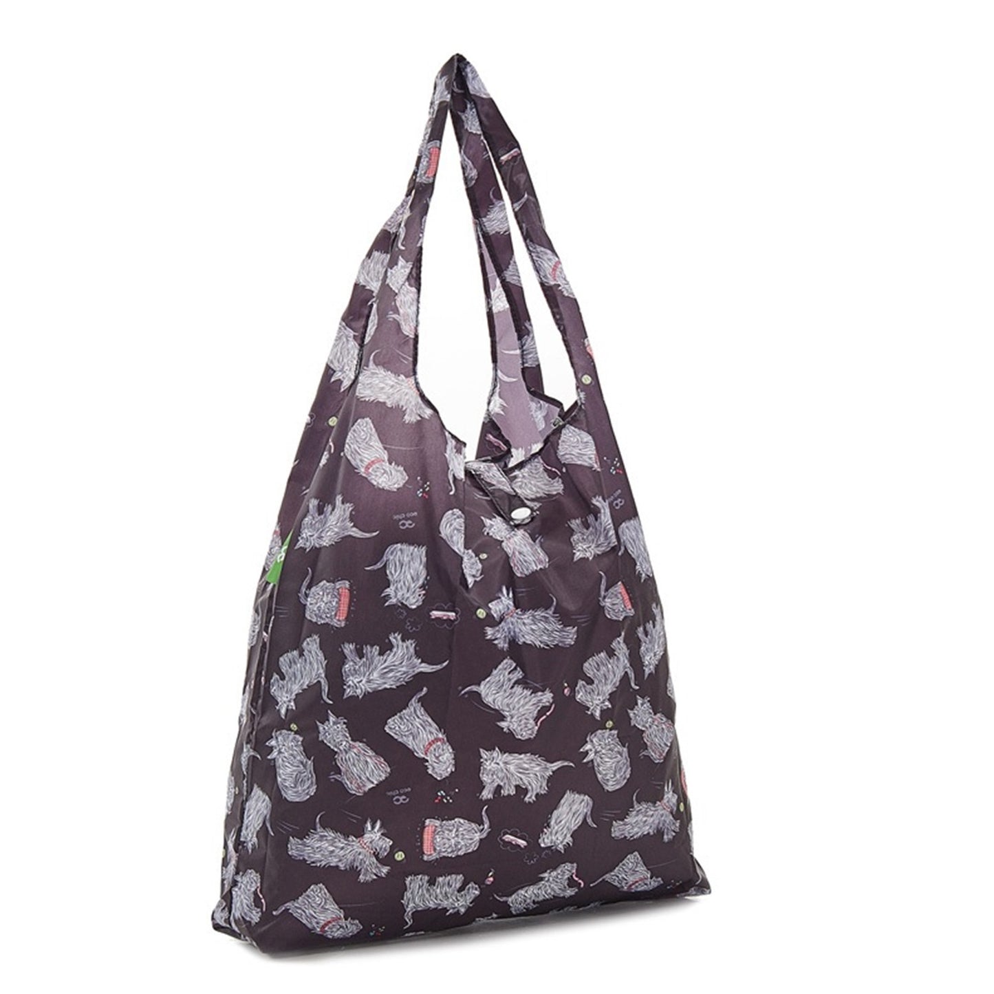 New 2020 Eco Chic 100% Recycled Foldable Scotty Dog Print Reusable Shopper Bag