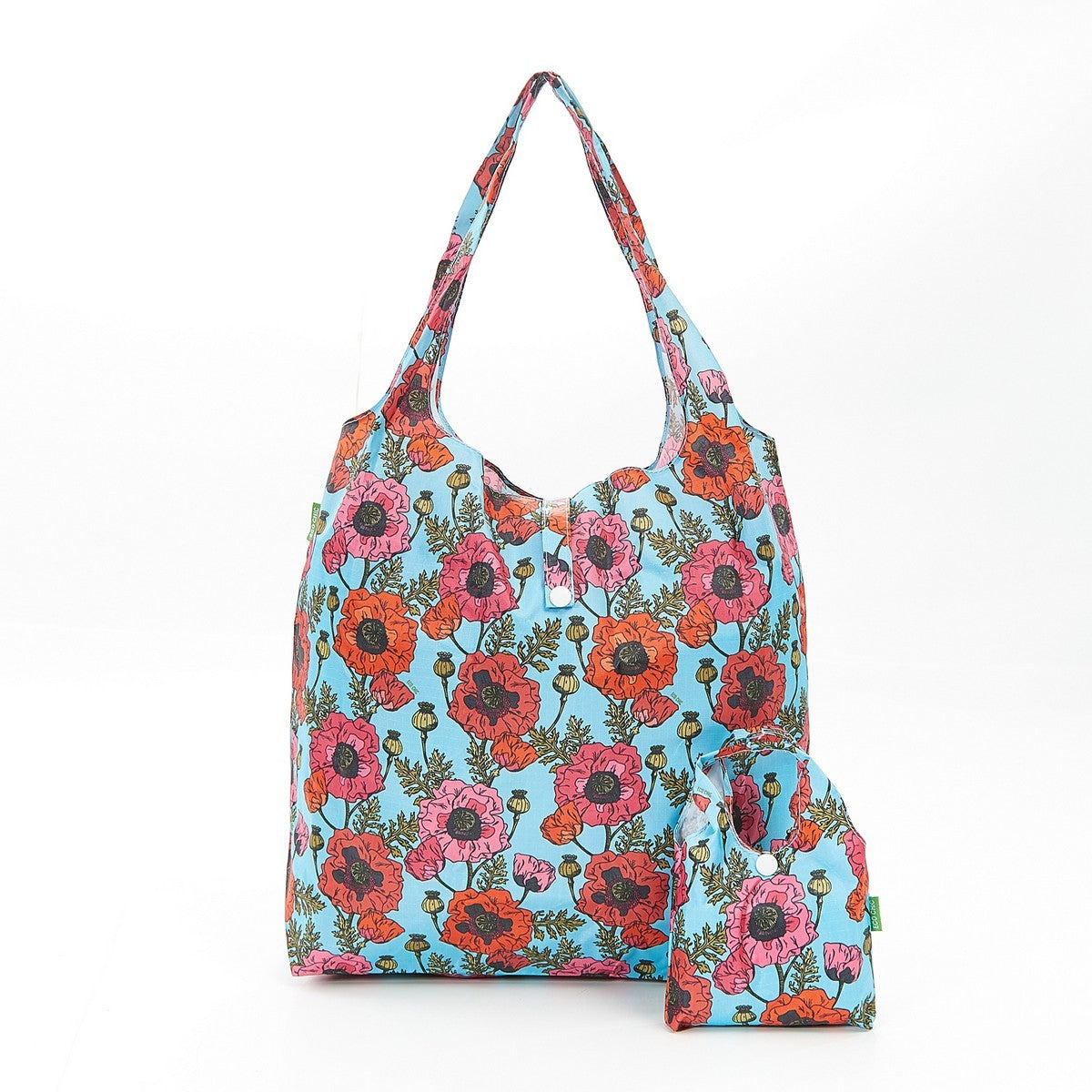Eco Chic Reusable folding Shopper Bag Blue