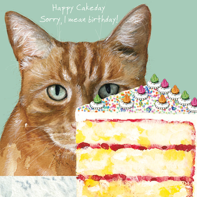 Ginger Cat Birthday Card