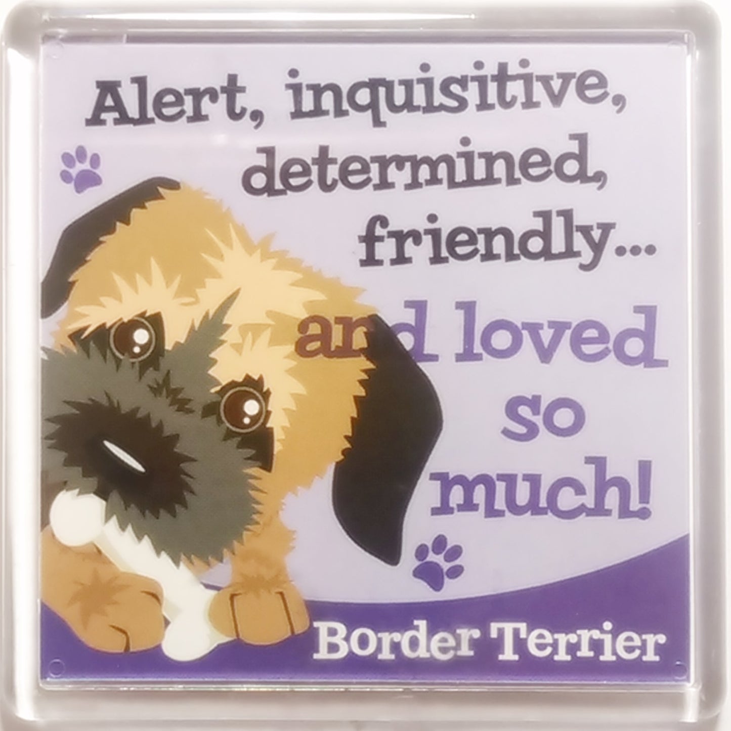 Wags & Whiskers Dog Magnet "Border Terrier" by Paper Island